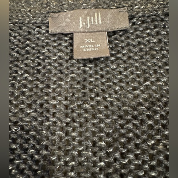 J Jill XL Gray Metallic Sweater - Picture 3 of 7
